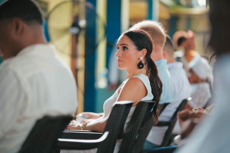 Meghan Markle at Colegio La Giralda in Bogota, Colombia