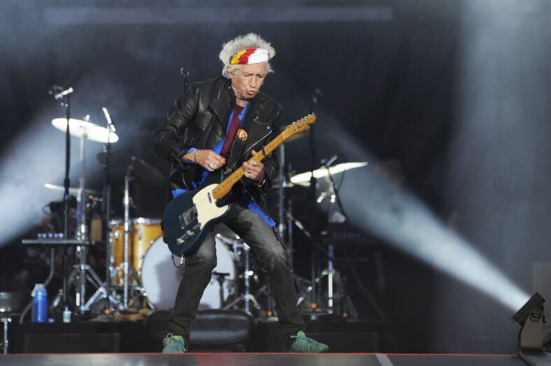 The Rolling Stones performing at London Stadium