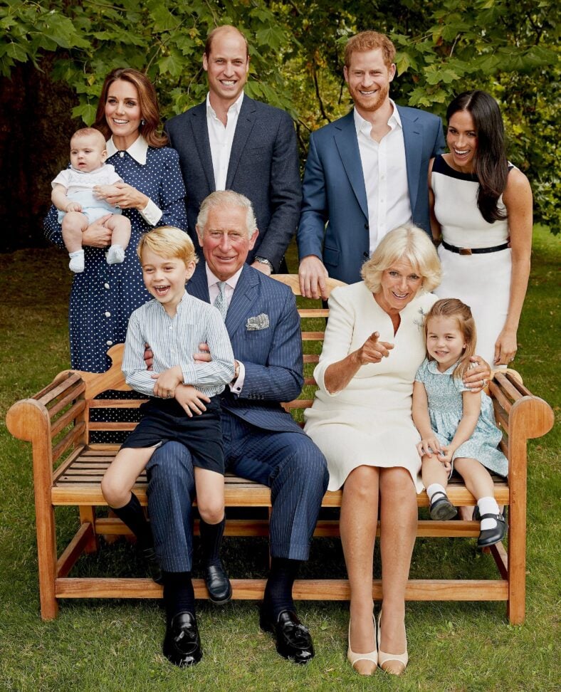 An official portrait of the royal family