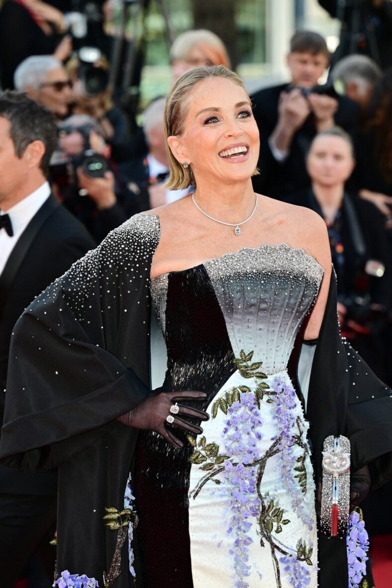 Sharon Stone on the red carpet
