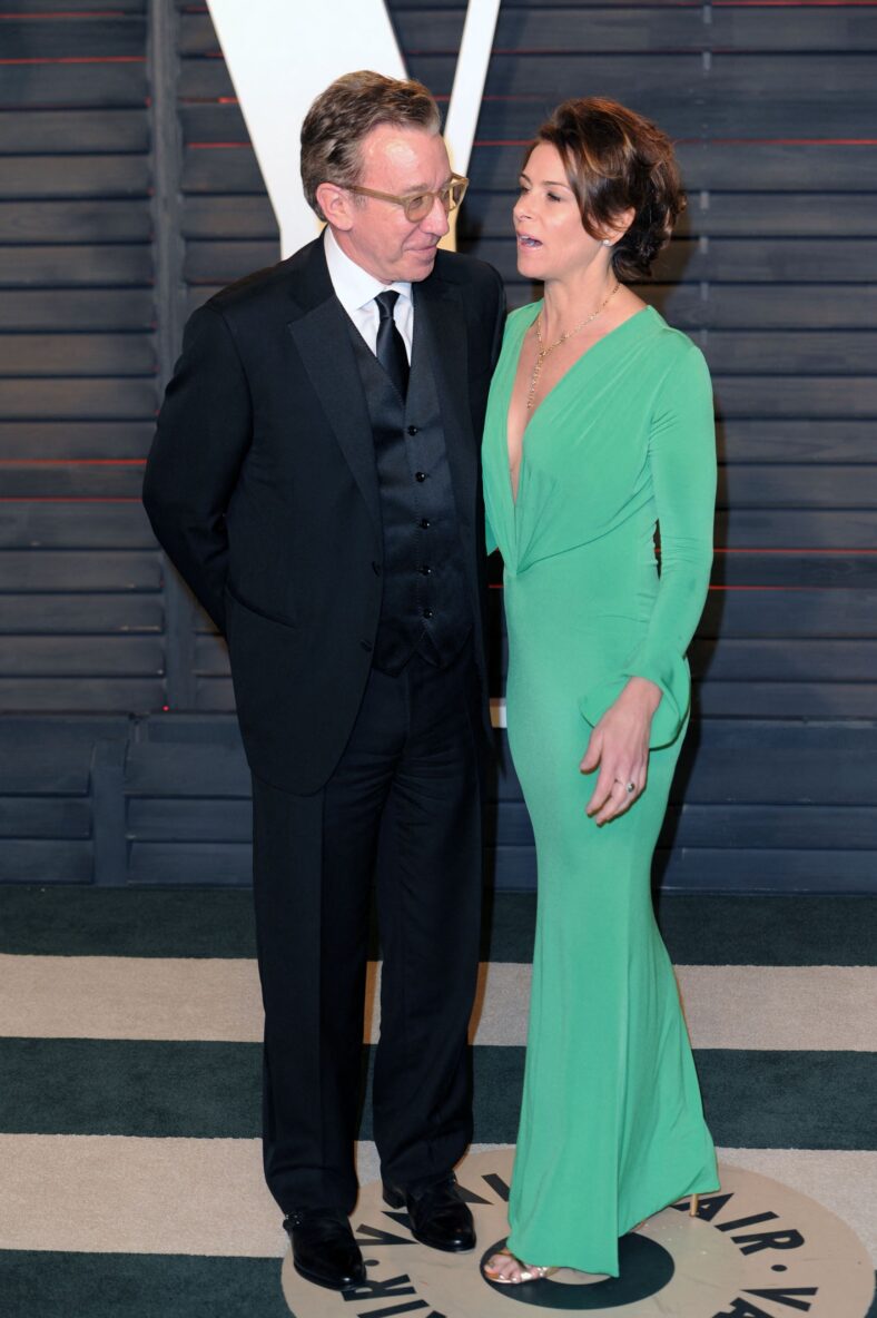 Tim Allen and wife Jane Hajduk at the Vanity Fair Oscar party in LA.