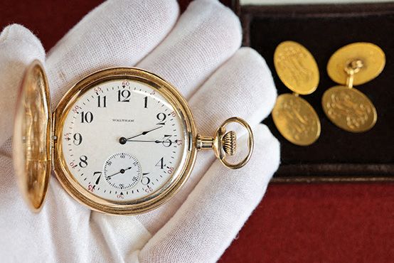 A gold pocket watch recovered from the body of the richest man on the Titanic is being sold 112 years later for a whopping $188k.