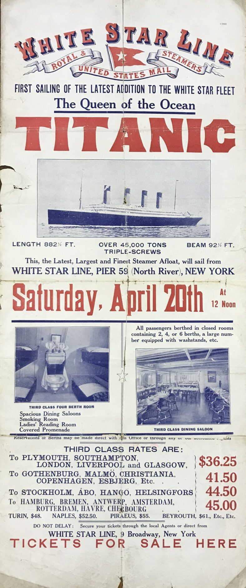 Rare Titanic poster