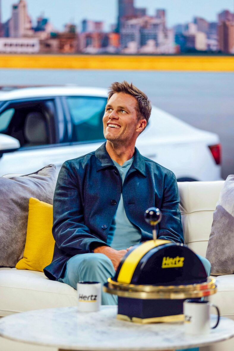 Tom Brady as a guest for Hertz