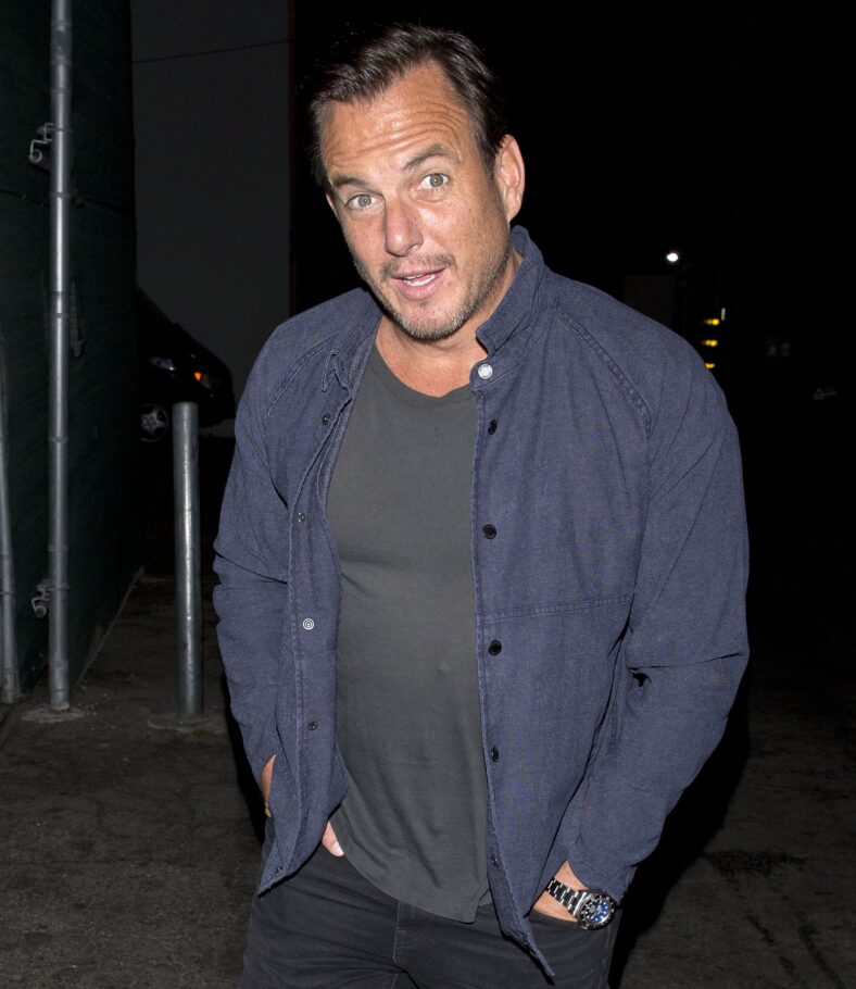 Will Arnett was seen leaving from the back of Craigs Restaurant in West Hollywood, CA