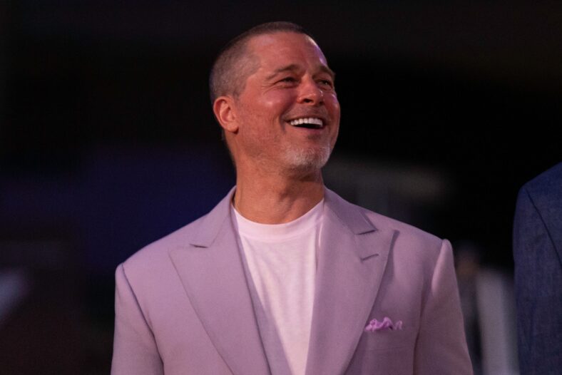 Brad Pitt at Cast Of ''F1, The Movie'' In Mexico City.