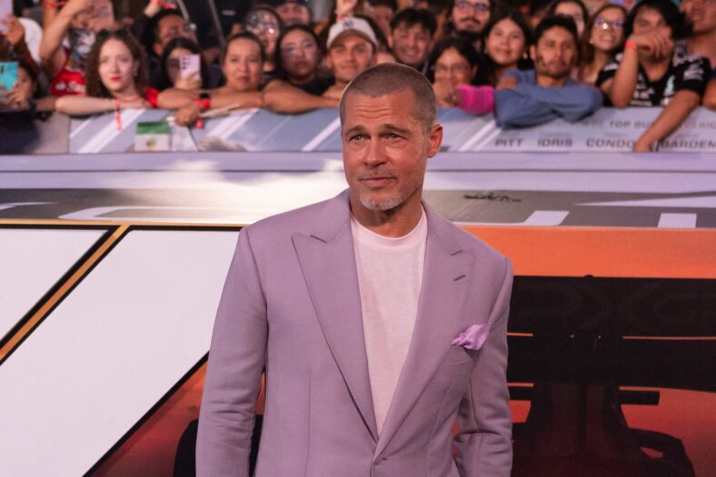 Brad Pitt at Cast Of ''F1, The Movie'' In Mexico City.