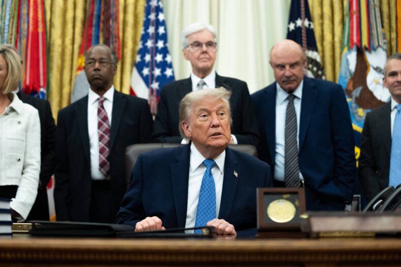 President Trump Speaks On White House Religious Liberty Commission Report