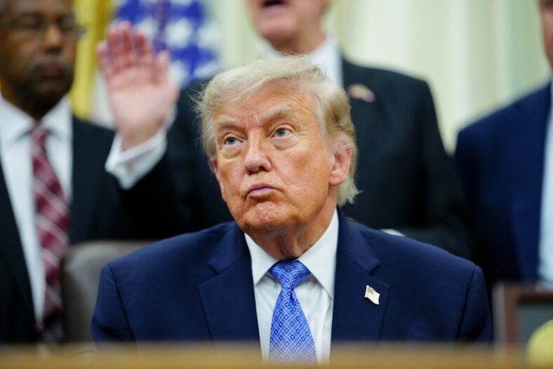 President Trump Speaks On White House Religious Liberty Commission Report