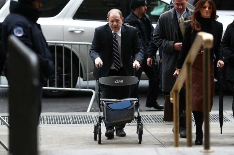 Harvey Weinstein arrives at Manhattan Criminal Court