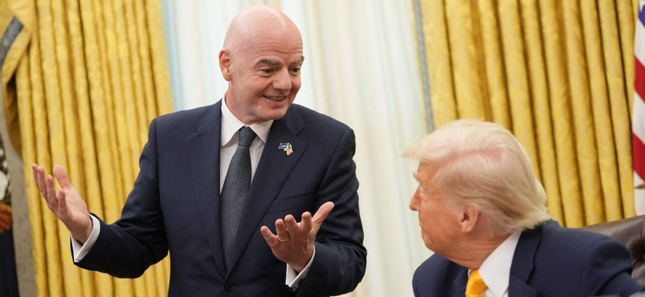 O chefe da FIFA se deixa levar pelas declarações de Donald Trump