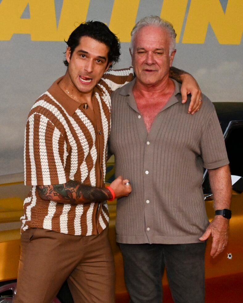 John Posey posing with son Tyler Posey. 