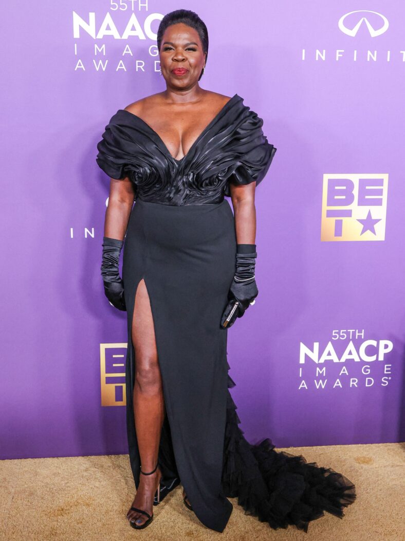 Leslie wearing black 