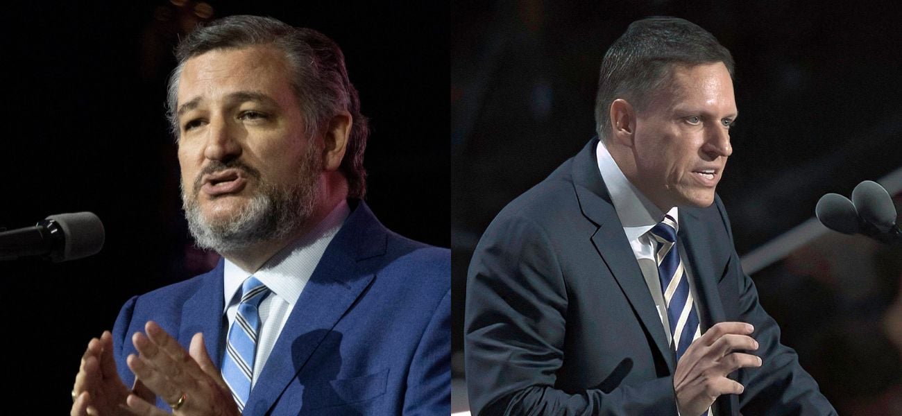 Ted Cruz ligado à rede secreta de Peter Thiel