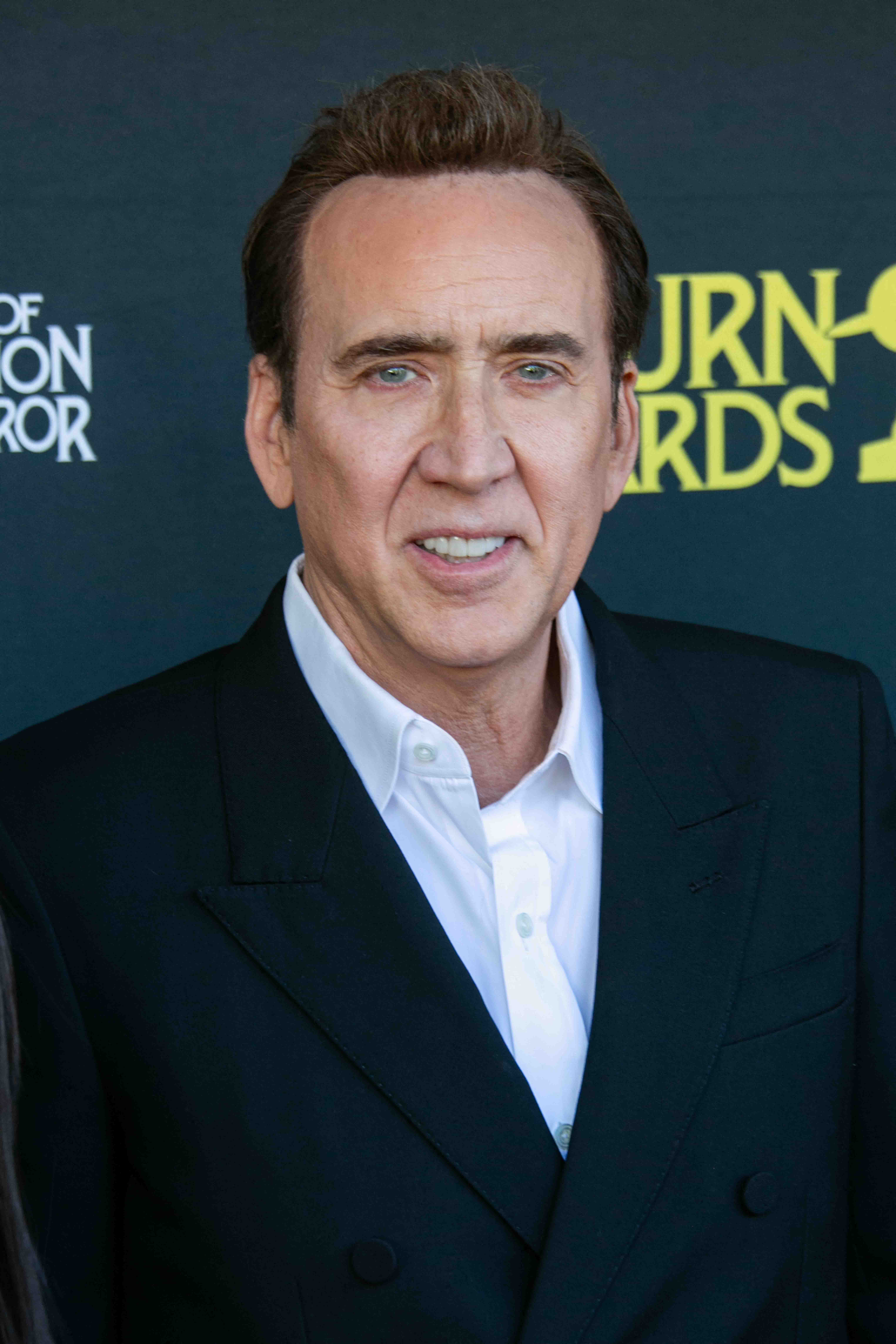 Nicolas Cage at 52nd Annual Saturn Awards on February 2, 2025, in Universal City, California.