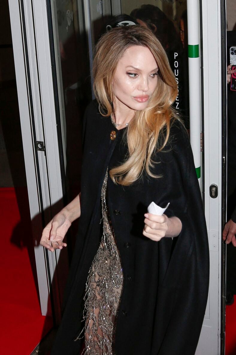 Angelina Jolie attending the screening of Coutures in Paris