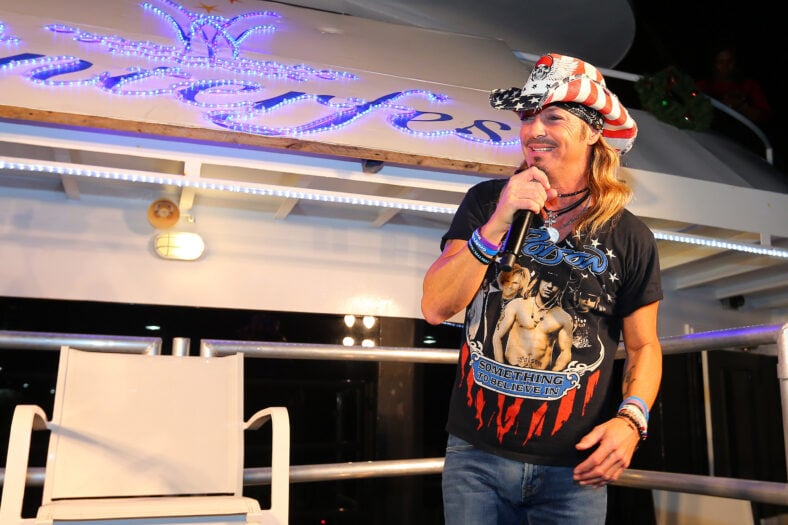 Bret Michaels serves as Grand Marshal for the Seminole Hard Rock Winterfest Boat Parade