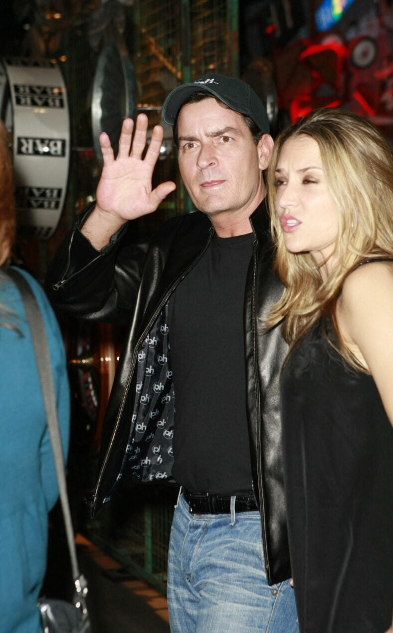 Charlie Sheen and Brooke Mueller