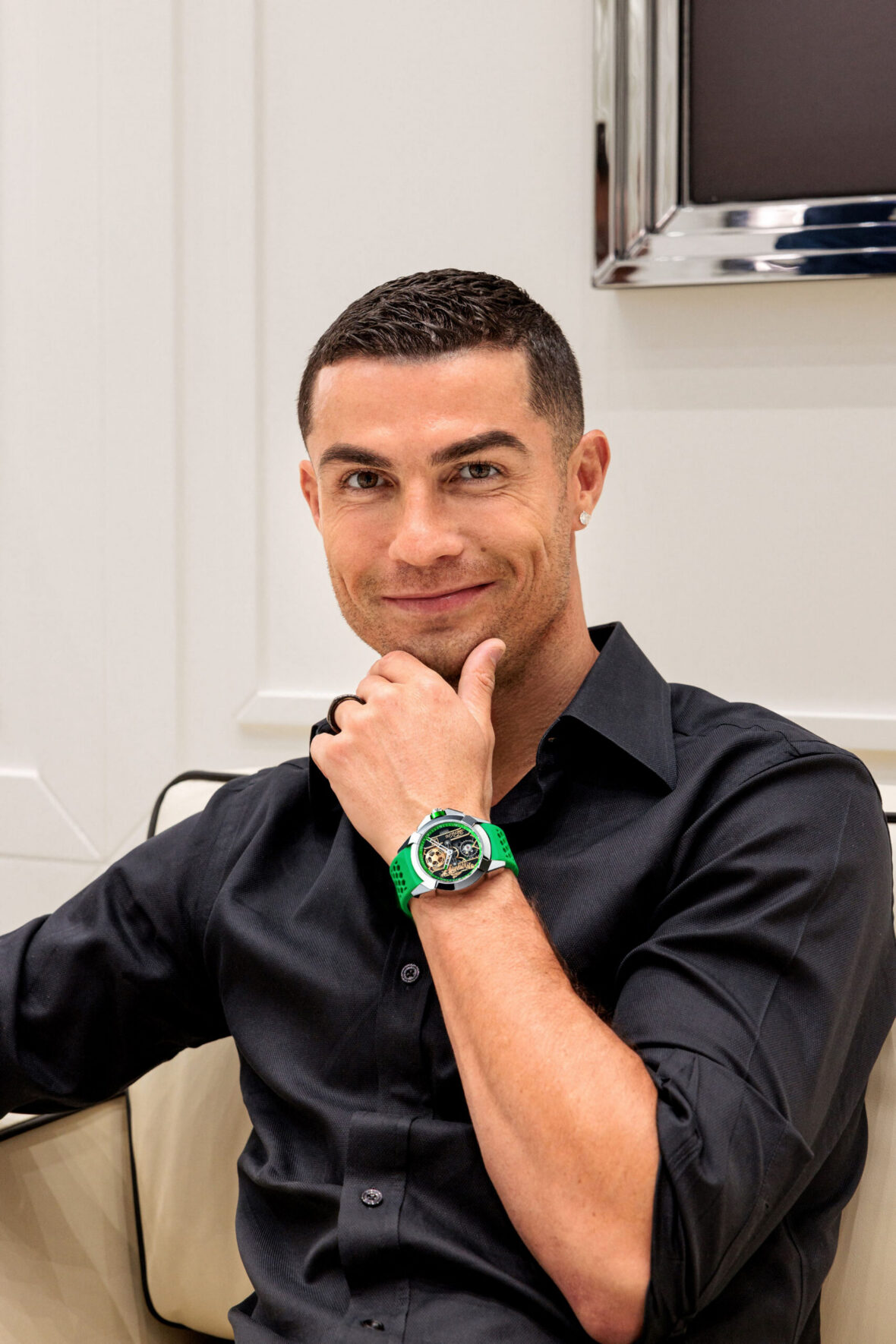 Cristiano Ronaldo gifted $117,000 custom watch from his new collection at opening of luxury jeweler Jacob & Co’s Saudi Arabia boutique