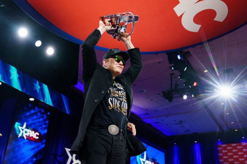 Elon Musk at Conference CPAC 2025