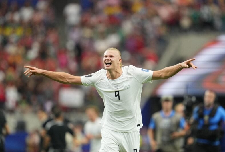 Erling Haaland from Norway celebrate during FIFA World Cup 2026
