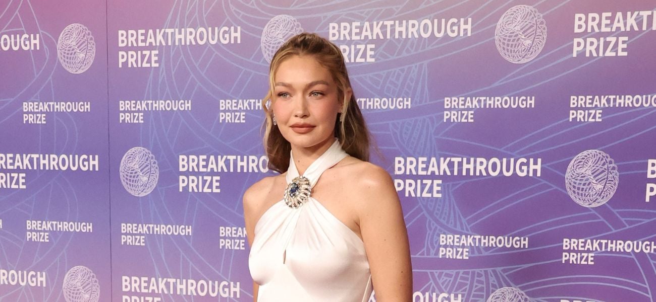 Gigi Hadid Sparkles In Sequined Dress For Taylor Swift’s Wedding