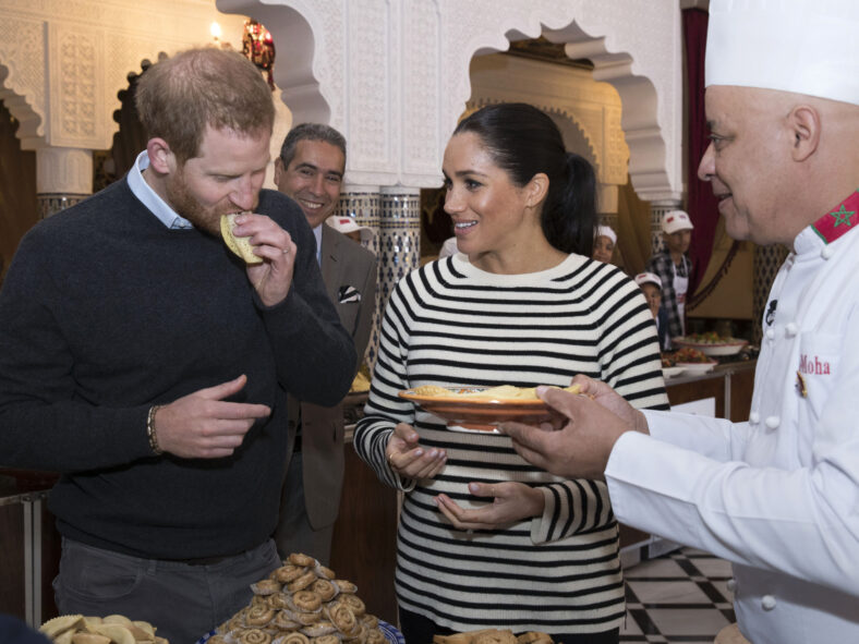 Harry and Meghan visit visit a cooking demonstration