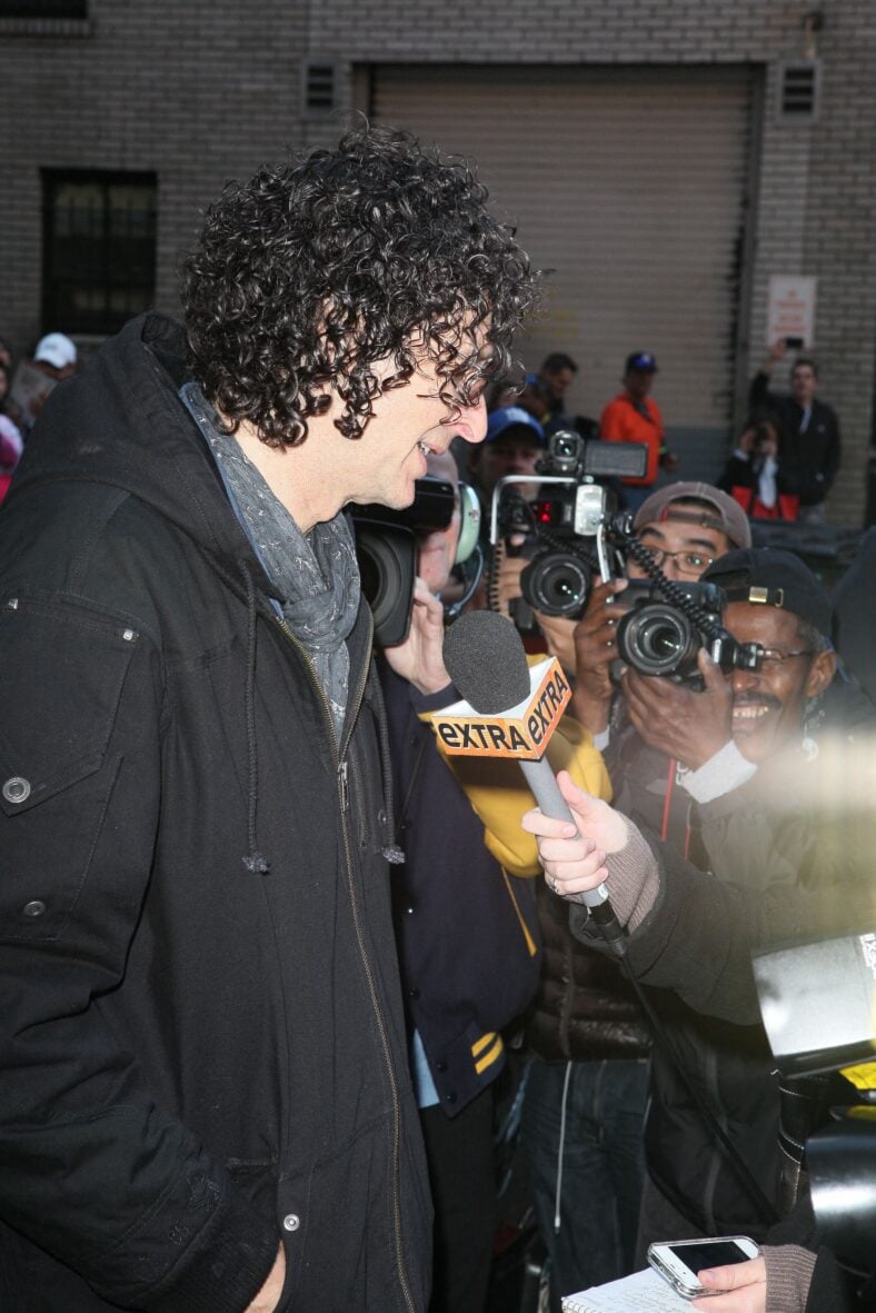 Howard Stern at The Ed Sullivan Theater to appear on 'The Late Show with David Letterman'