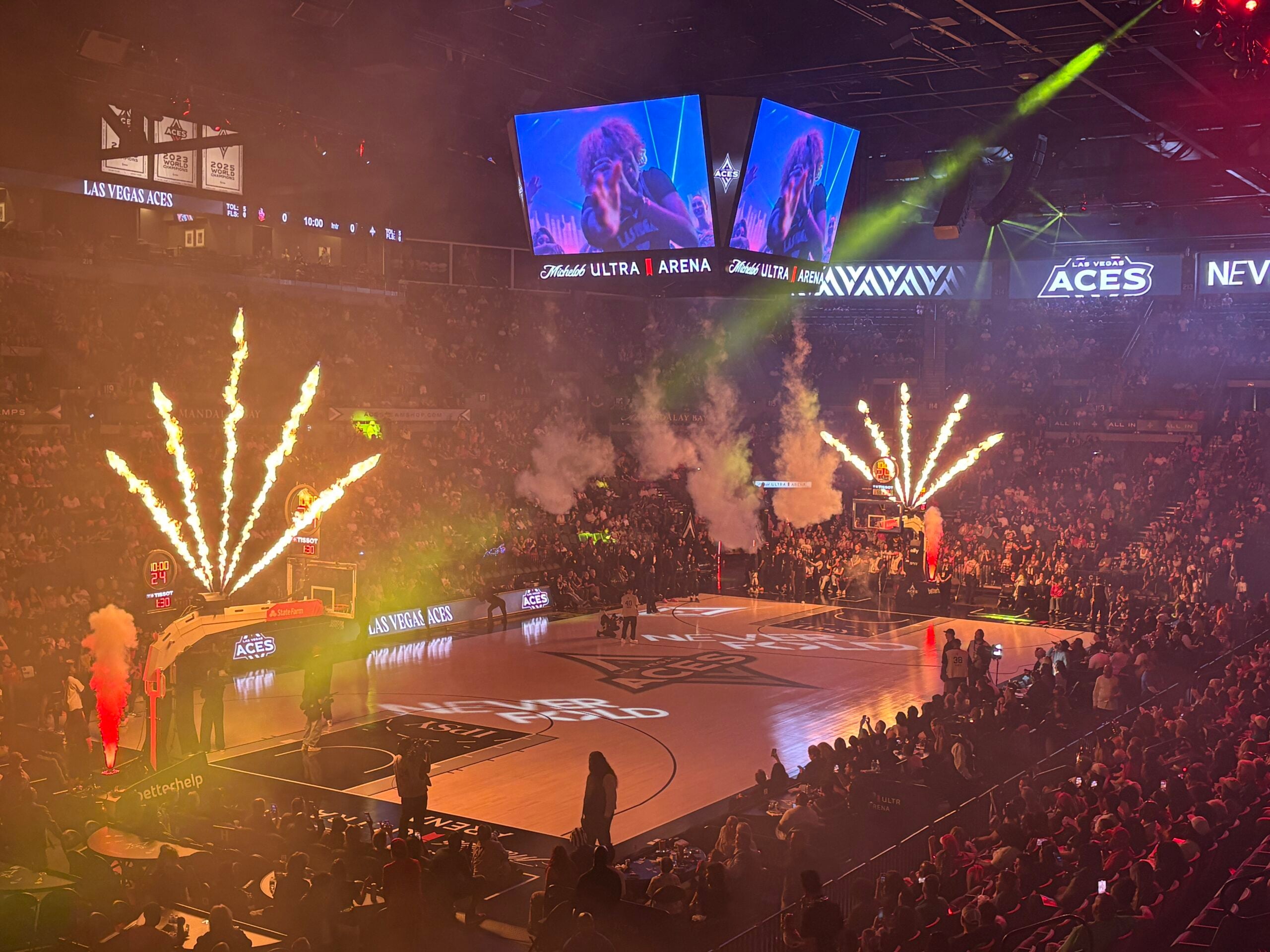 Las Vegas Aces Blaze Past Portland Fire To Kick Off Second Half Of The Season