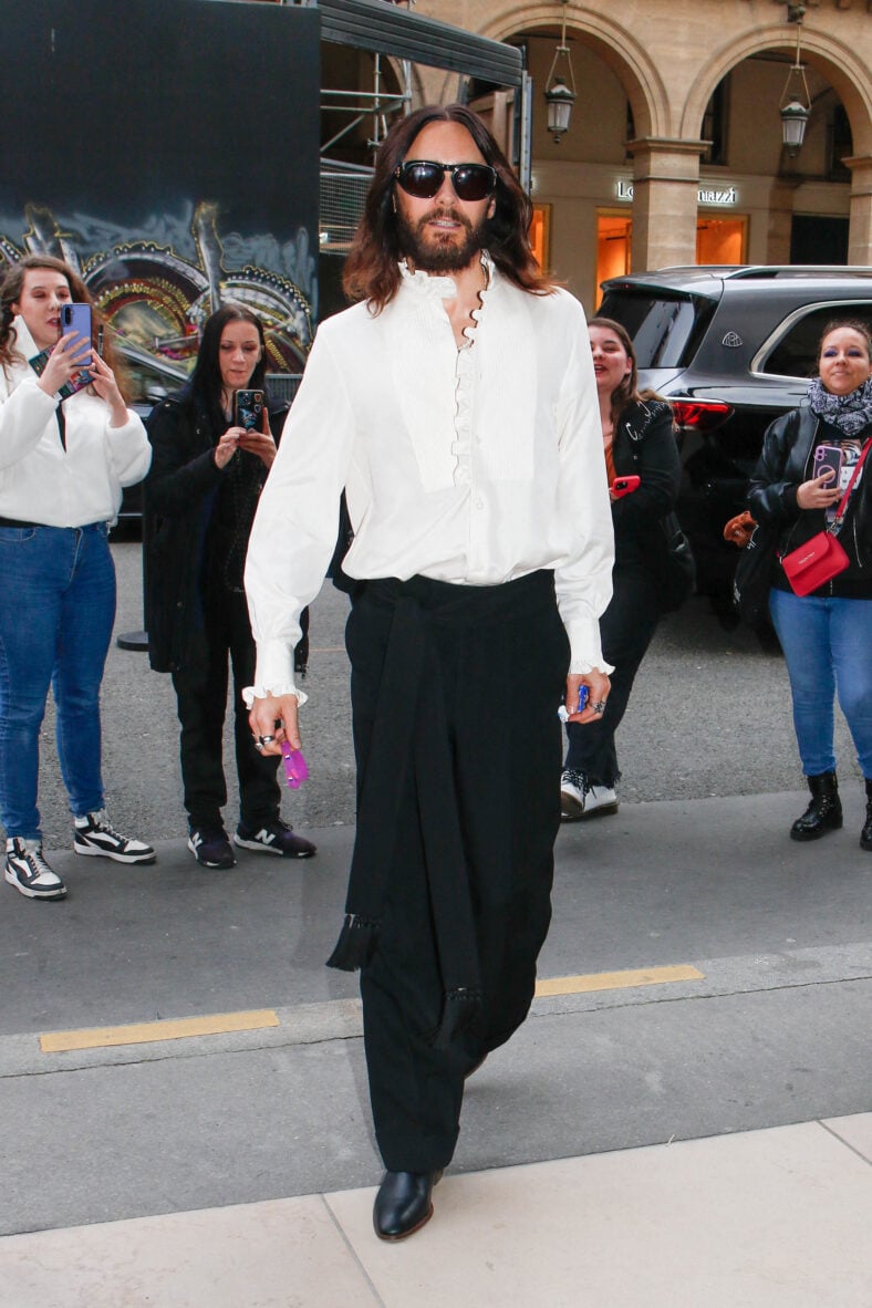Jared Leto attending Valentino show during Paris Fashion Week