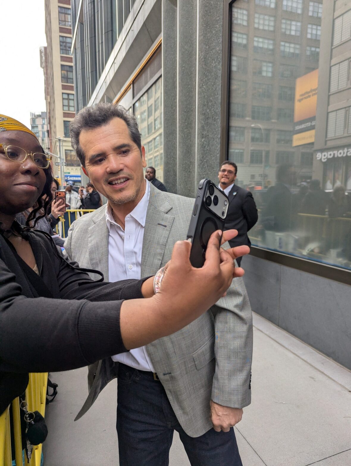 John Leguizamo is seen outside of GMA signing autograph in NYC