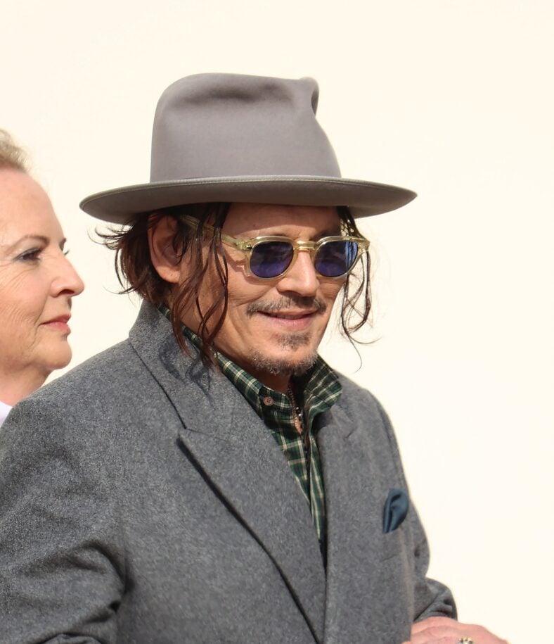 Johnny Depp attends the Christian Dior show in Paris