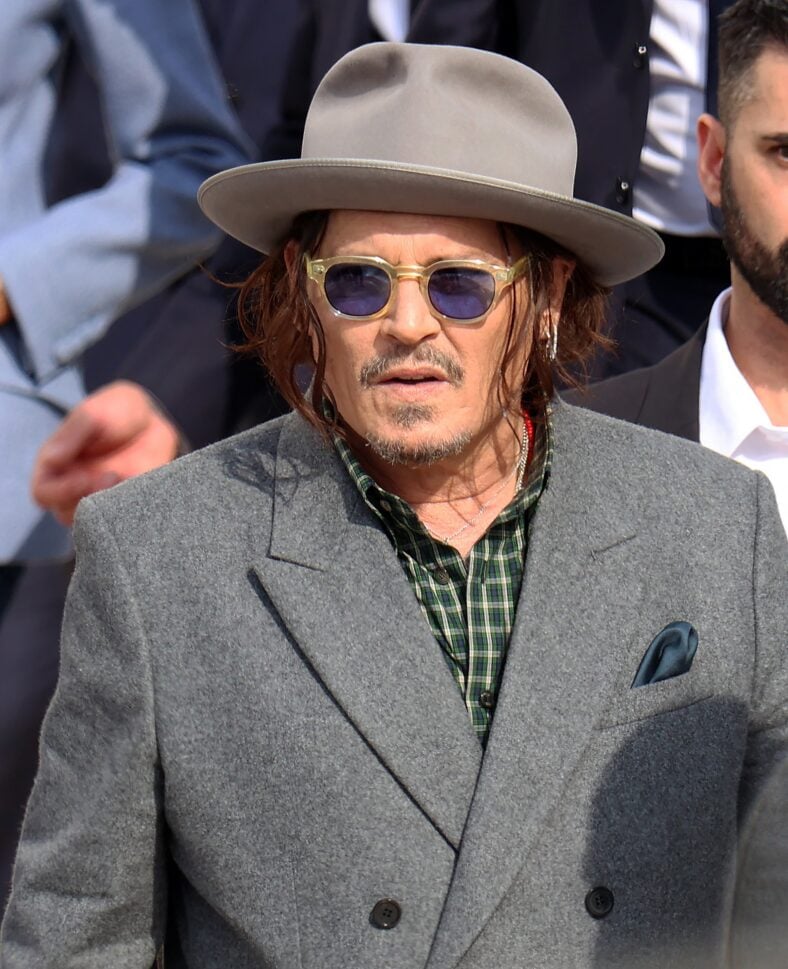 Johnny Depp attends the Christian Dior show in Paris