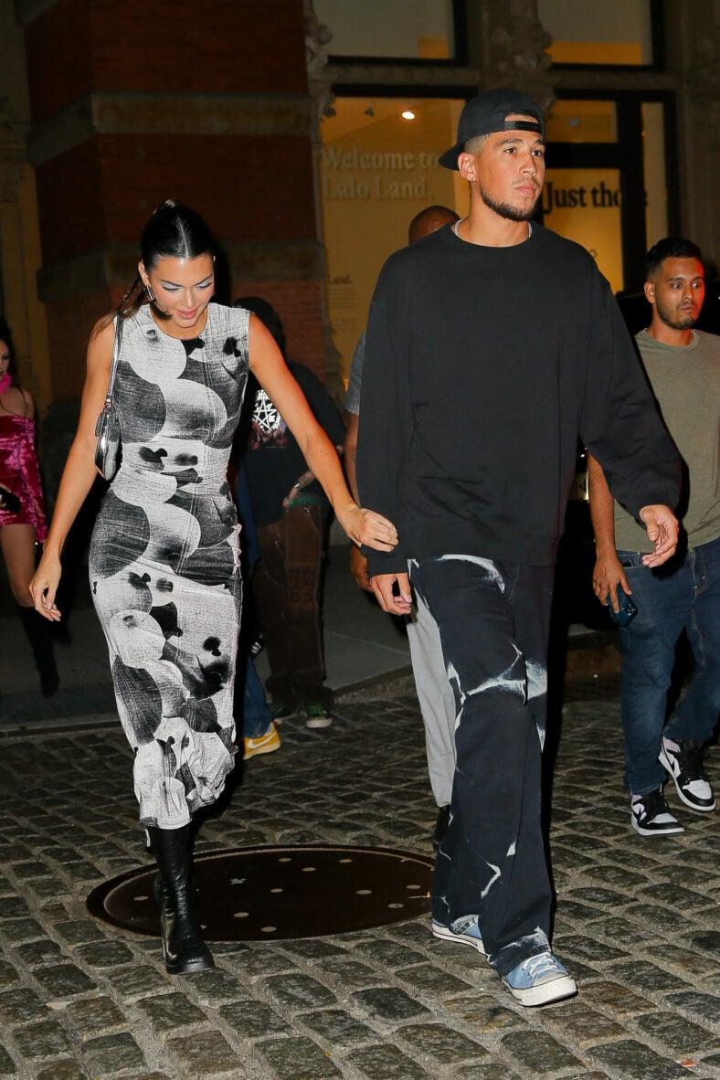 Kendall Jenner and boyfriend Devin Booker were spotted holding hands in New York City during New York Fashion Week 2022