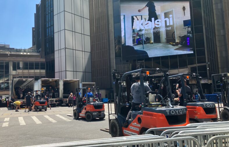 Madison Square Garden is Buzzing With Activity Before Taylor Swift Wedding