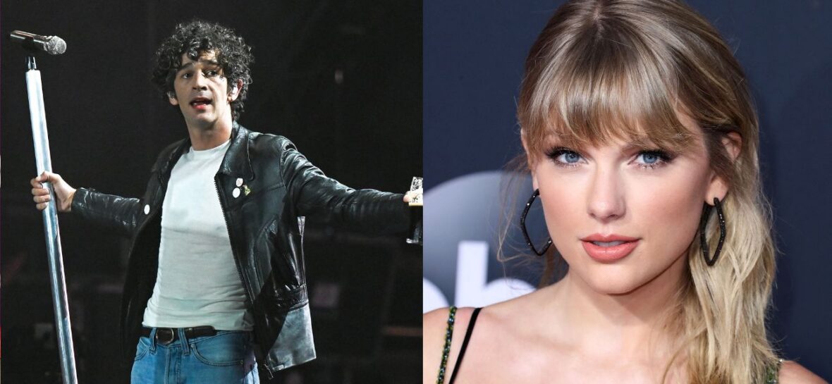 Matt Healy (left) Taylor Swift (right)