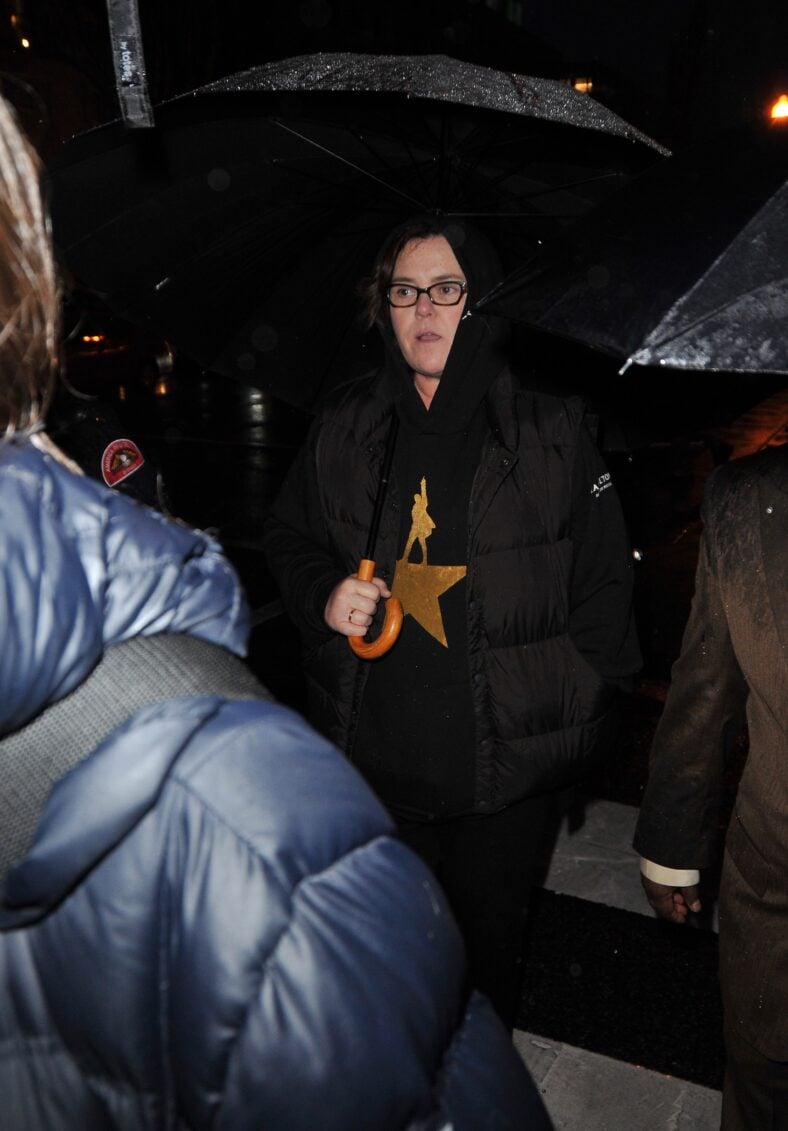Rosie O'Donnell heads to an anti-Trump protest outside of the White House