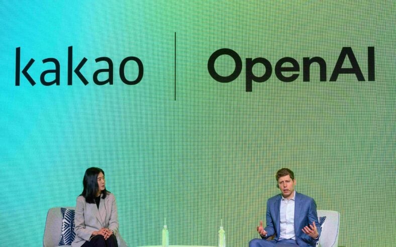 Sam Altman speaking on a panel