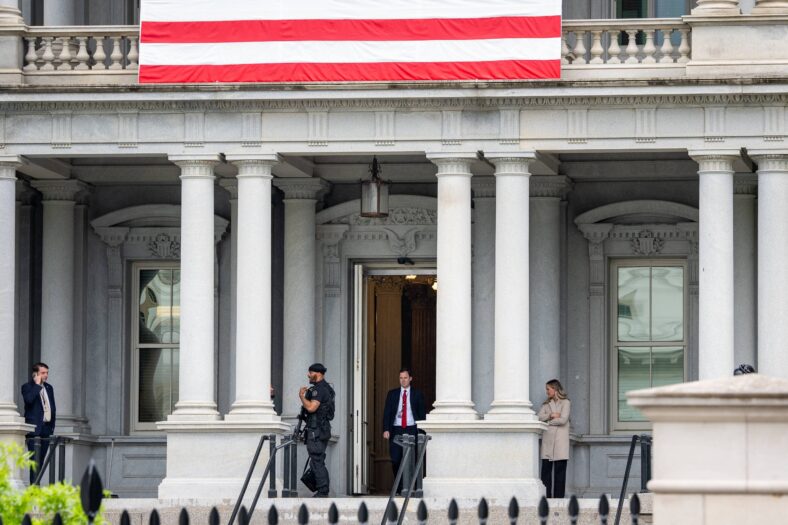 Secret Service evacuated the North lawn under security precautions at the White House