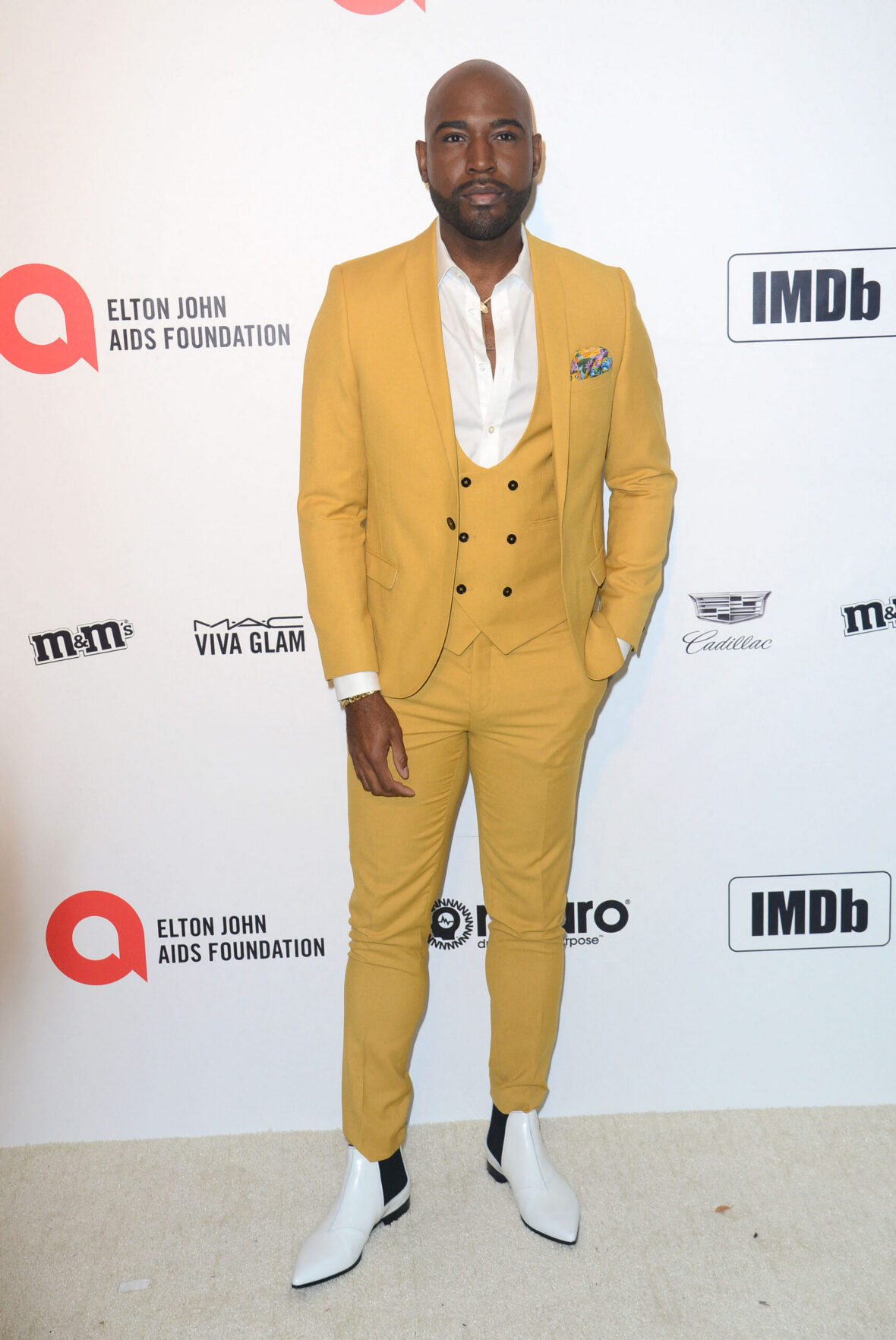 Karamo Brown at The Elton John AIDS Foundation Academy Awards Viewing Party