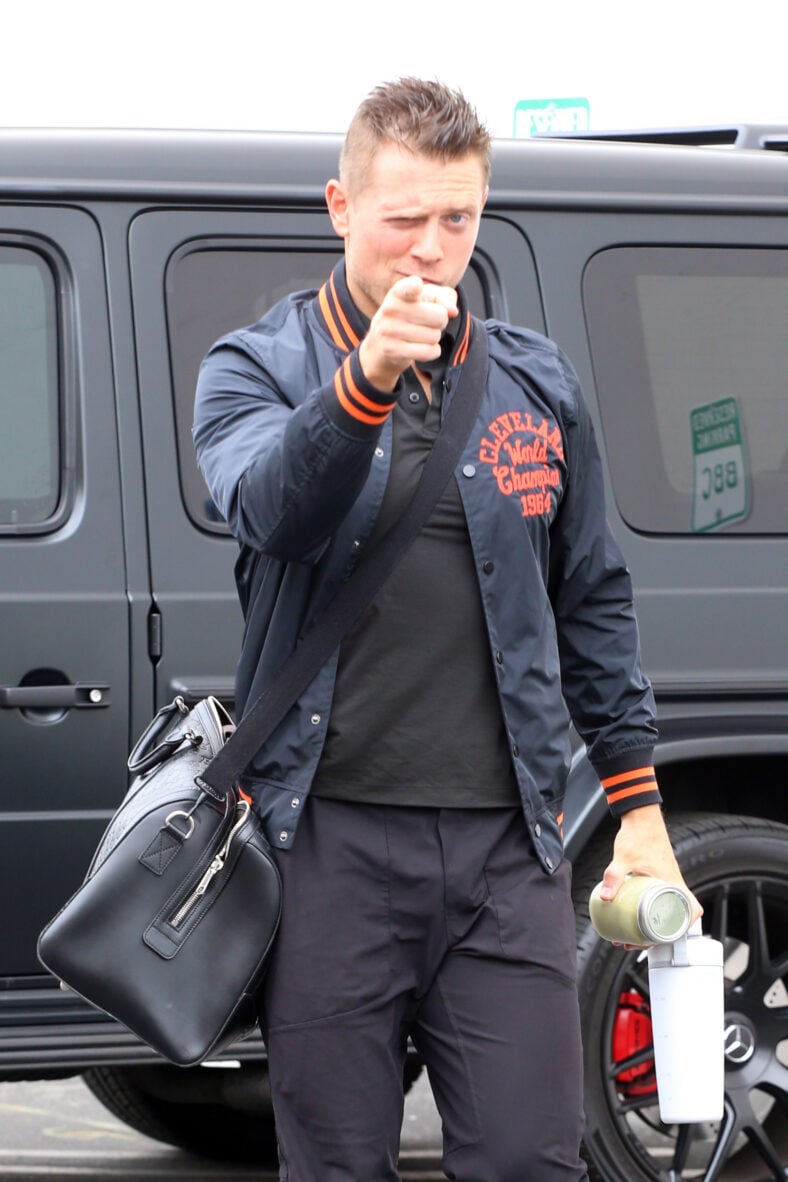 The Miz seen heading into the DWTS studio on Sunday
