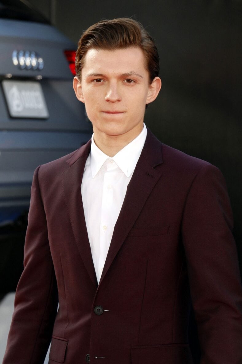 Tom Holland at a premiere