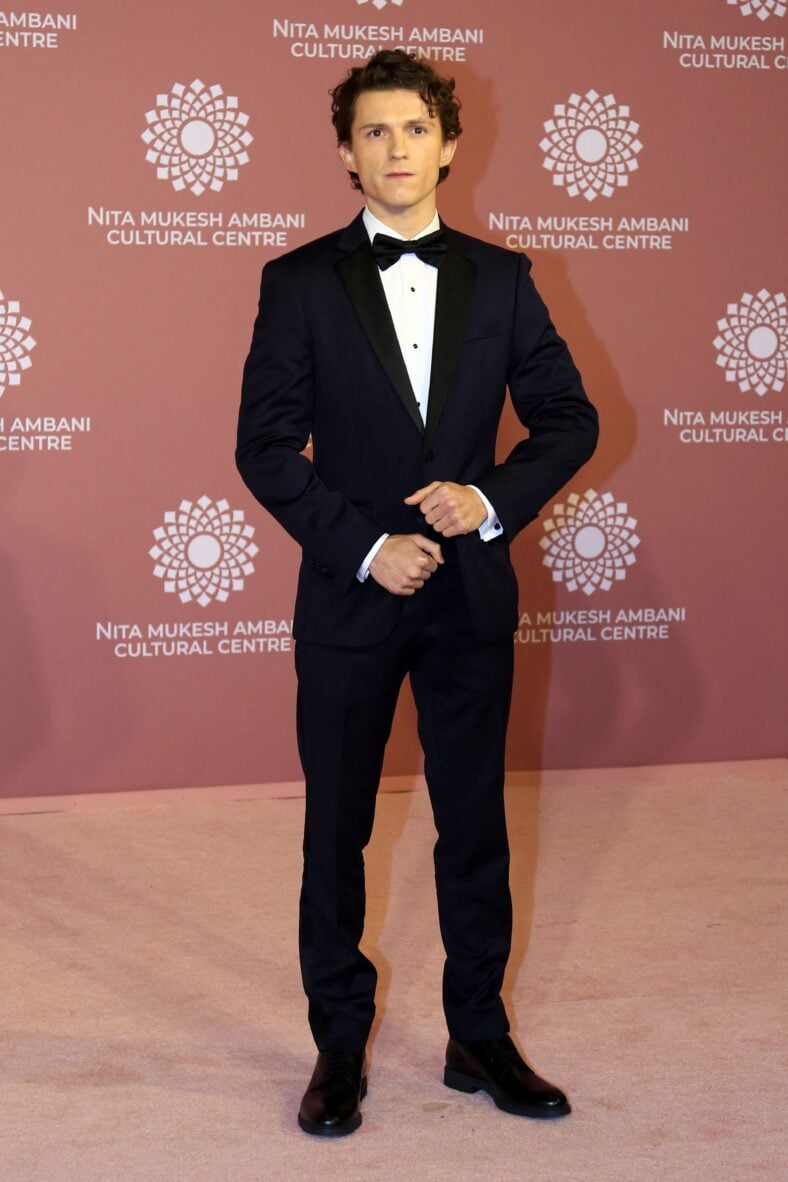 Actor Tom Holland attends the NMACC Gala in Mumba