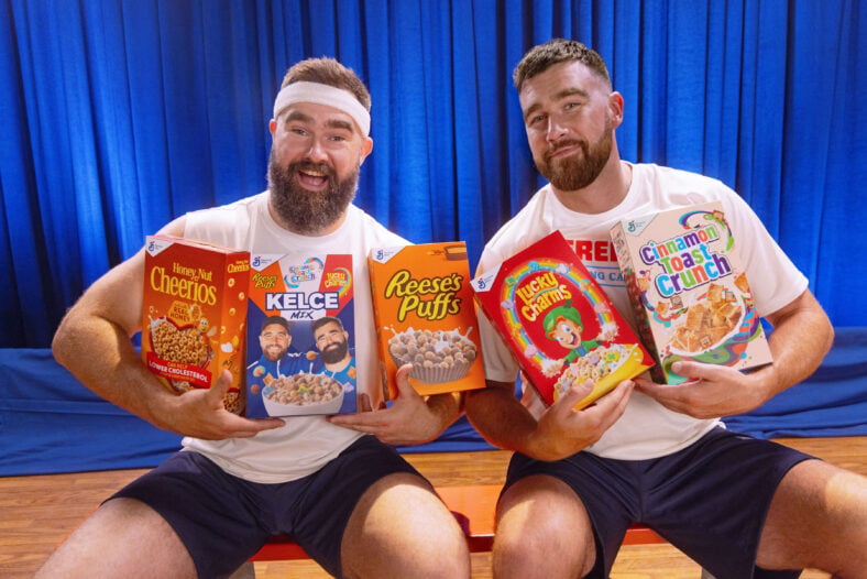 Travis and Jason Kelce launch their own Kelce Mix breakfast cereal