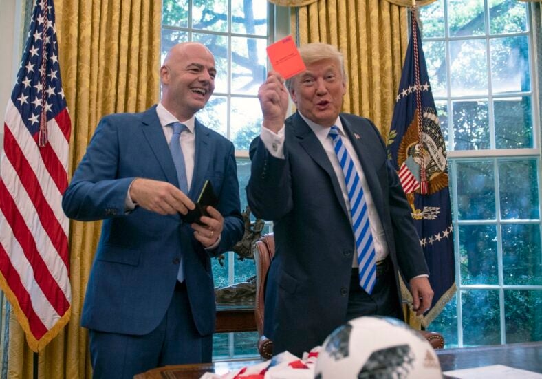 Trump Meets Infantino of FIFA