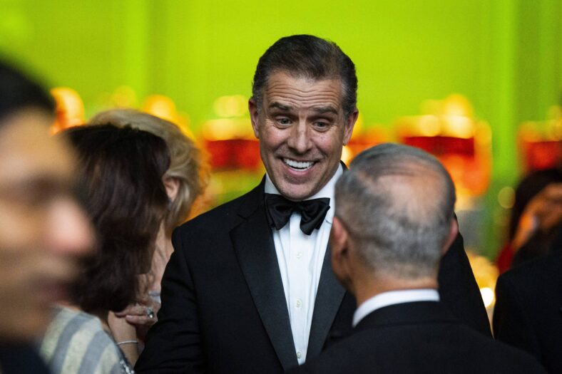 Hunter Biden, son of US President Joe Biden, during a state dinner at the White House in Washington, DC,
