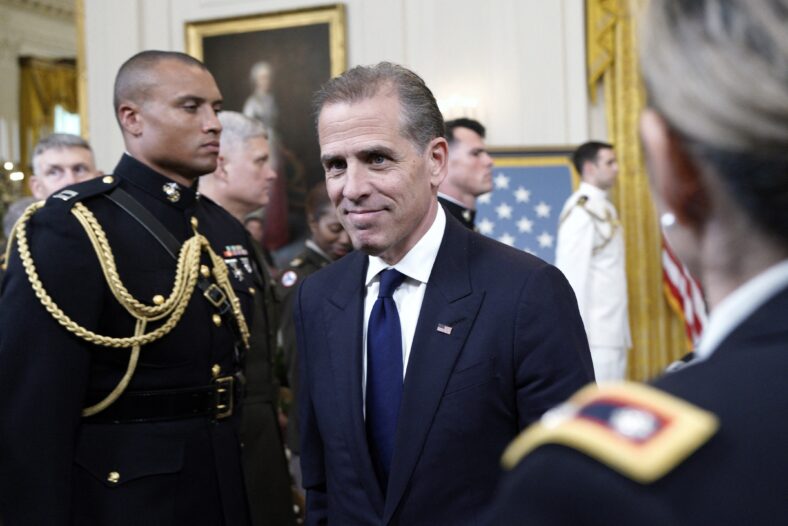Hunter Biden, son of United States President Joe Biden, attends a Medal of Honor Ceremony