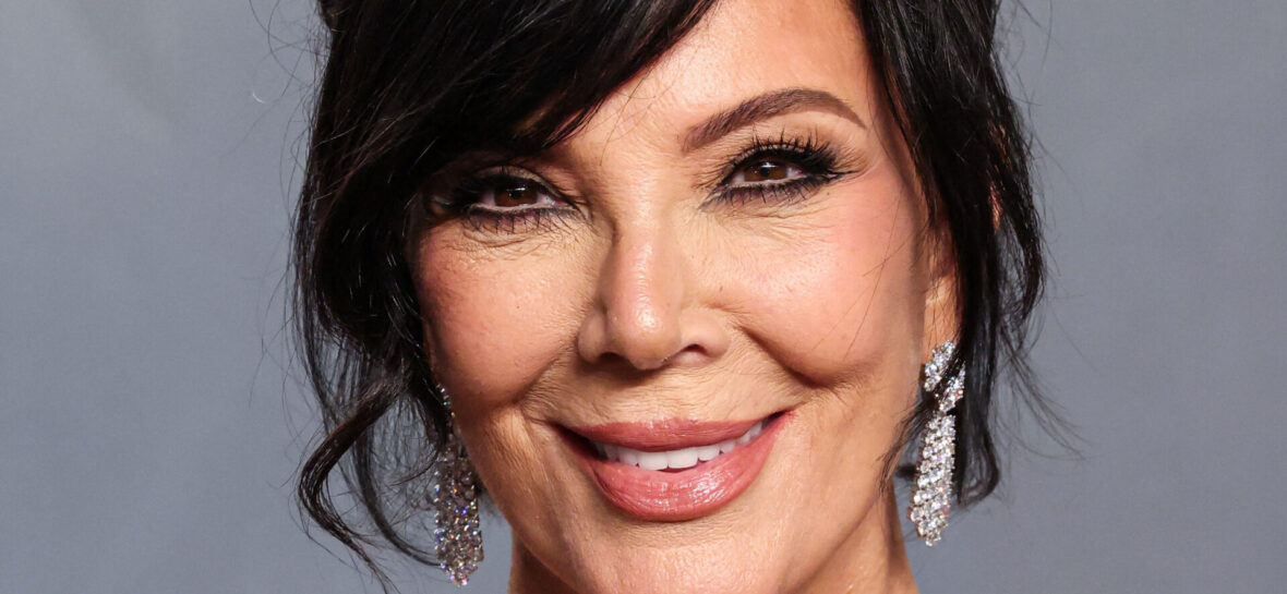 Kris Jenner wearing vintage Valentino SS95 Couture arrives at the 2026 Vanity Fair Oscar Party (98th Annual Academy Awards) Hosted By Mark Guiducci