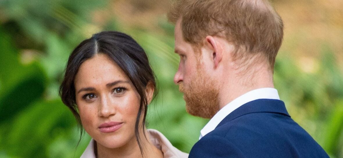 Meghan Markle in conversation with Prince Harry
