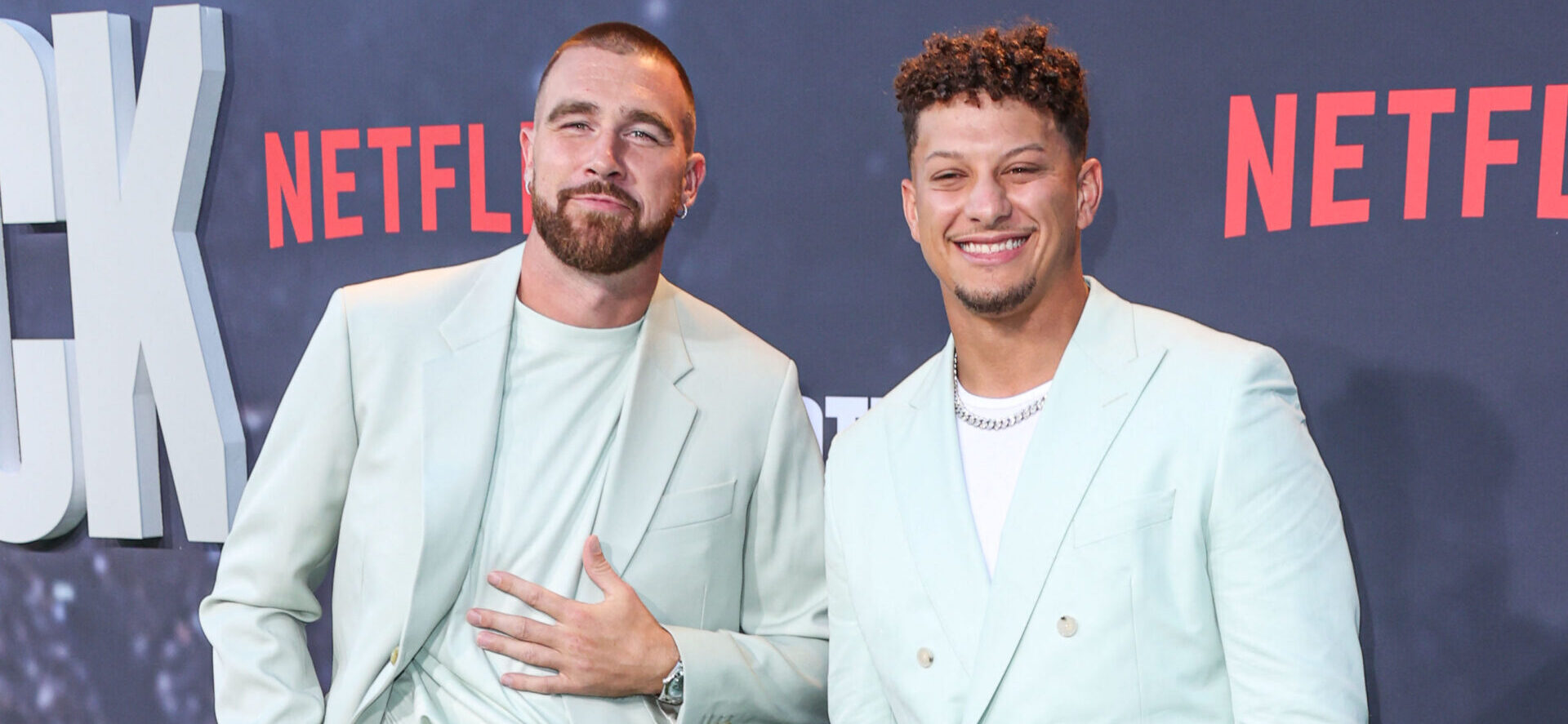 Patrick Mahomes compartilha fotos do BTS do casamento de Taylor Swift